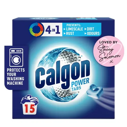 Calgon 4 in 1 Washing Machine Cleaner Limescale 15 Tabs