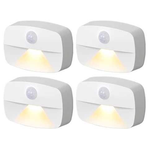 VIVREAL  Nachtlicht ABS+PC Verpakking van vier NL-01