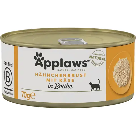 Applaws Nassfutter für Katzen Huhn und Käse 70 g