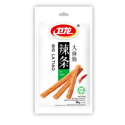 Weilong Spicy Sticks Große Sehnen Scharf-Gewürzt 106g