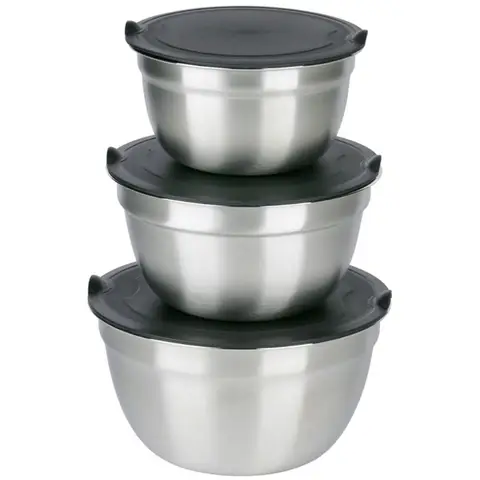 Alpina rvs komset - grijs, 3 stuks