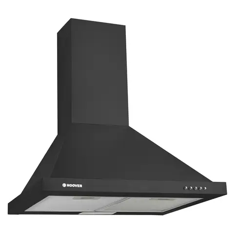 Hoover HCE160N/1 60cm Chimney Cooker Hood - Black - C Rated