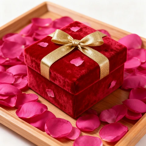 Yuejia 200PCS 1.5in/3.8cmArtificial Flower Petals Silk Rose Flower Petals for Valentine's Day,Flower Petals to Throw at Wedding, Flower Girl, Dinner Table Centerpieces(rose red)