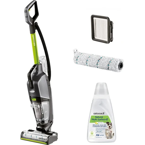 Bissell CrossWave HydroSteam PET, Wet and Dry Multi-Surface Vacuum Cleaner, Mop & Dries in One, with Steam Function, for Pet Owners, 76dB, Corded, 3517E