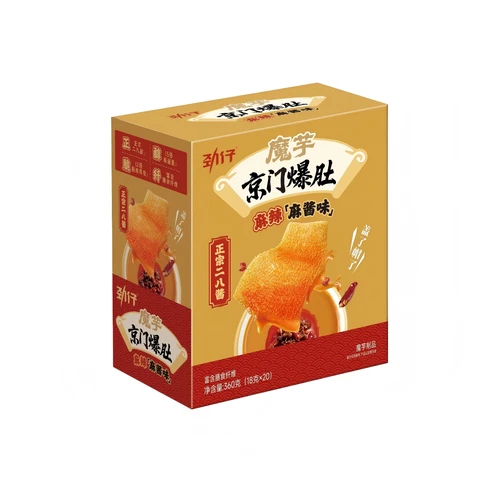 Jingmen Konjak, scharf & würzig, Sesamgeschmack, 360 g (20 x 18 g)
