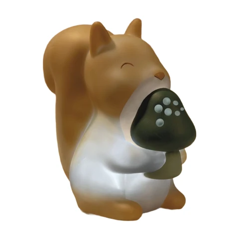 Little Dutch Nachtlampje Bosvrienden Eekhoorn - Bruin/Groen