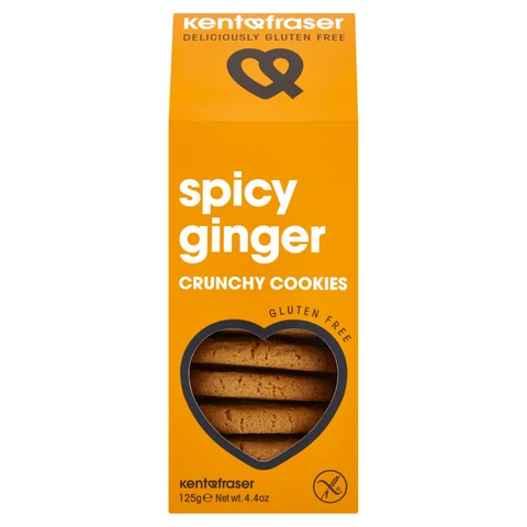 Kent & Fraser Spicy Ginger Crunchy Cookies 125g
