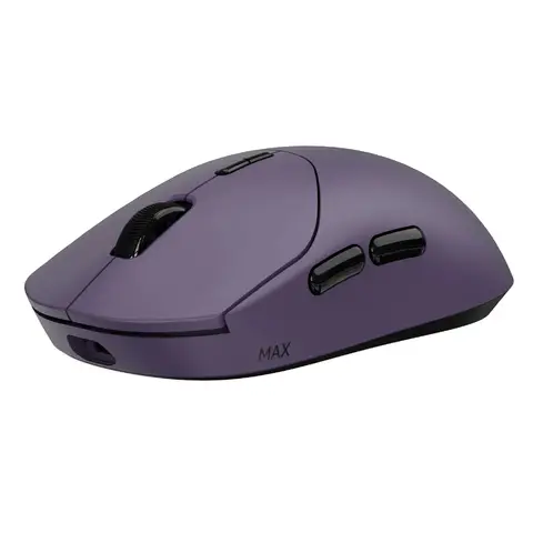 RAPOO VT2 MAX Wireless Gaming Mouse, True 8K Wireless Polling Rate, 53g Lightweight, Up to 750 Hr Battery, Nordic nRF54L15 MCU, 120-Million Optical Switch, 10 Programmable Buttons, Macro Enabled - Purple