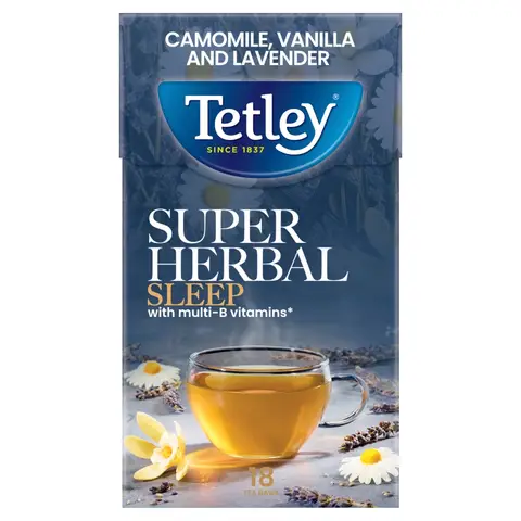 Tetley Super Herbal Sleep Camomile Lavender 18 Teabags