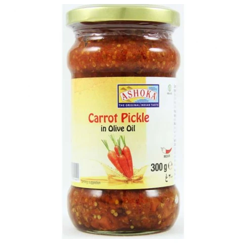 ASHOKA Carrot Pickle in Olive Oil - 300g Jar