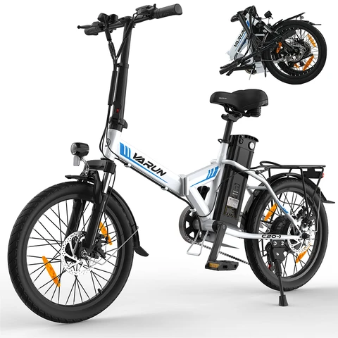 VARUN C20-1 Adult E-bike 14lnch Tire commuting electric bicycle 250W motor city ebike 48V374.4WH battery Electric Bike VARUN 