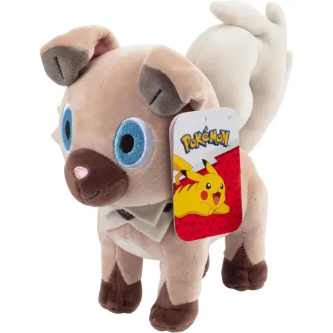 Pokémon 8 inch Rockruff Knuffel - Officieel Gelicentieerd - Generatie 7 Sun & Moon Figuur - Authentieke Zachte Pluche Knuffel Hondenspeeltje - Cadeau voor Kinderen, Jongens en Meisjes