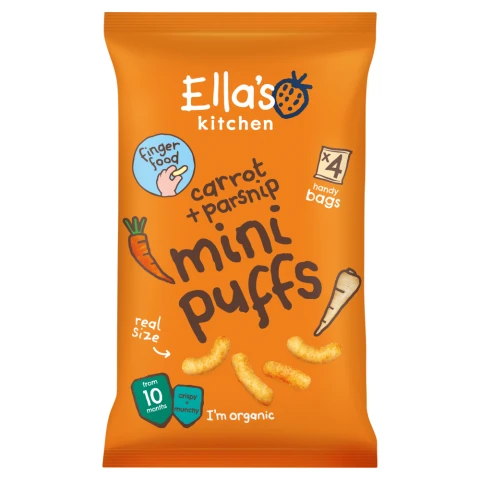 Ella's Kitchen Carrot & Parsnip Mini Puff 10+ Months 32g