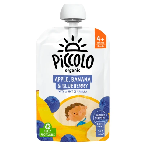  Piccolo Banana, Blueberry & Apple From 4+ Months 100g
