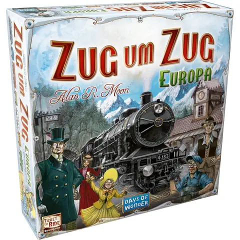 Asmodee Zug um Zug: Europa, Grundspiel, Familienspiel, Deutschsprachiges Spiel