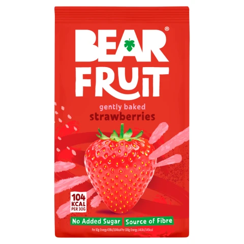 BEAR Fruit Gently Baked Strawberrie 90g