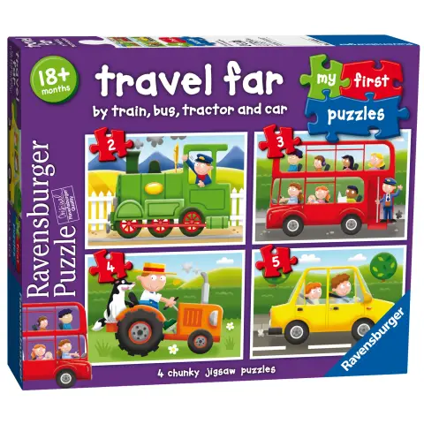Ravensburger Travel Far My First Puzzles (2,3,4,5 piece) Jigsaw Puzzles