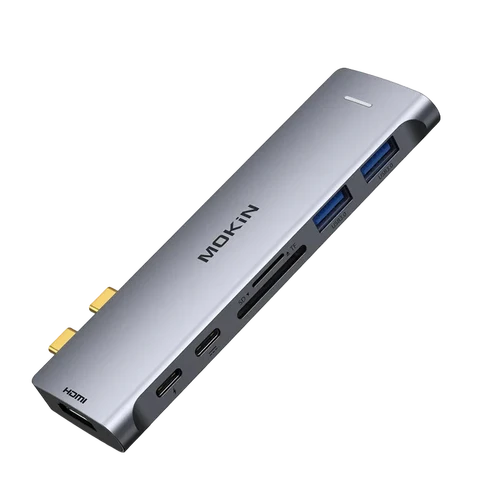 Mokin 2USBC to TB+ 2xUSB A 3.0+1USB C3.0 +SD/TF+HDMI 4K60Hz
