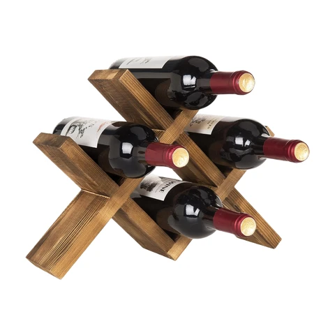 Holz Weinregal | Flaschenlagerung Organizer > Home Bar Zubehr