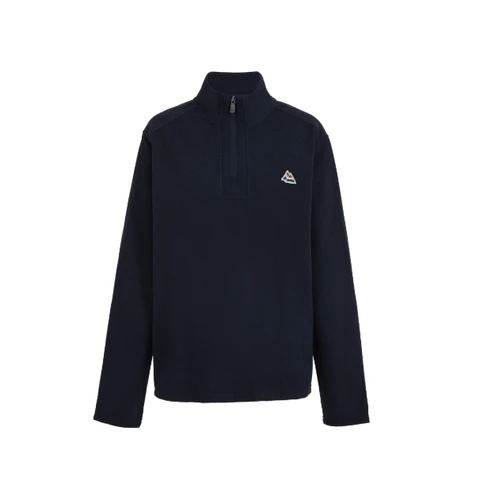 Galtsand Pull en polaire col zippé bleu marine - Taille L