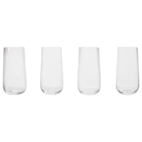 Maison by Premier Elegant Set of 4 Large Glass Tumblers, Spacious Glass Tumblers For Kitchen, Durable Drinking Glasses
