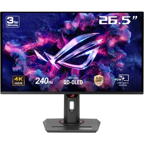 ASUS ROG Strix XG27UCDMG 27" OLED 4K 240Hz 0.03ms G-Sync Gaming Monitor