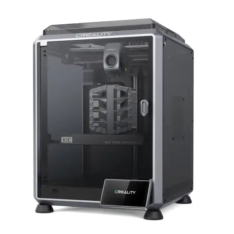 Creality K1C 2025  3D-Drucker - 600 mm/s Hochgeschwindigkeit, automatische Nivellierung, verstopfungsfreier robuster Direkte Extruder | Upgraded von K1 SE, mit KI-Kamera, 300°C Druck, Silent-Modus, unterstützt Carbon-Fiber-Filamente