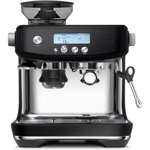 Sage the Barista Pro Espresso Machine, Manual Bean to Cup Coffee Machine, 30 Grind Setting, Professional Steam Wand, Black Truffle - SES878BTR4GEU1