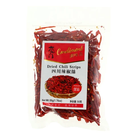 Tai Yang Men Lanières de piment séché 50 g