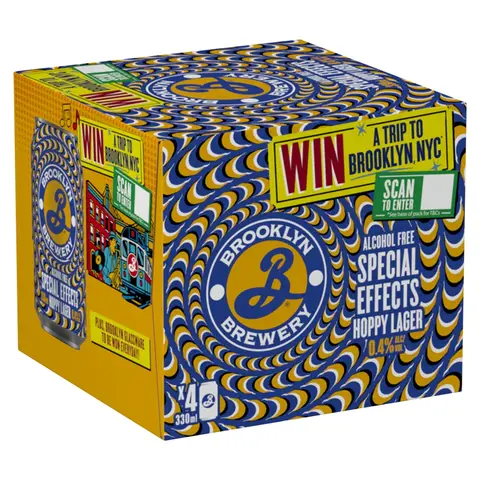 BROOKLYN SFX 4 x 330ml (ABV 0.4%)