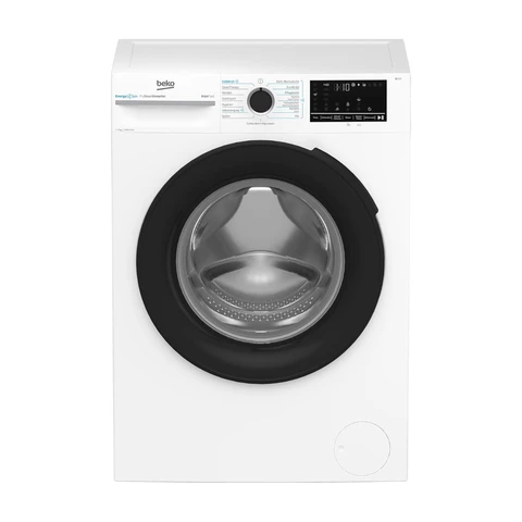 Beko BM3WFU4841N freistehende Waschmaschine, Waschvollautomat, 8 kg, EnergySpin, Schleuderwahl 1400 U/min, IronFast weniger Falten, Hygiene+ allergikergeeignet, Coldwash Wasser-& Zeitersparnis, Weiß [Energieklasse A]