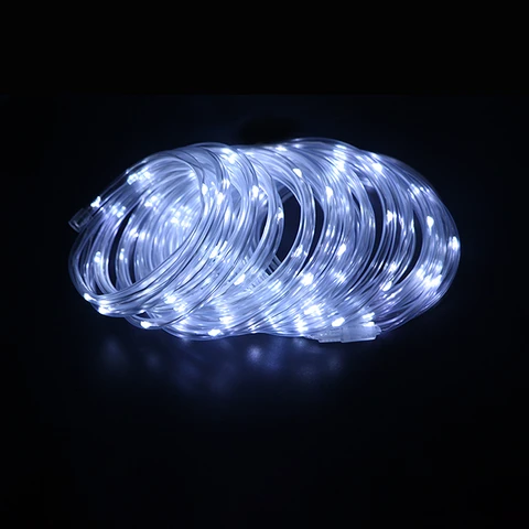 M.TK MOVETECK Promotion tube lumineux LED 15 m 150 LED, guirlande lumineuse extérieure Blanc froid pour intérieur, extérieur, fête, mariage, Noël, lumière décorative Blanc chaud avec 8 modes et luminosité réglable