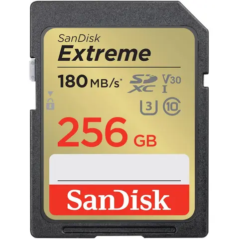 SANDISK Extreme 256GB SDXC Memory Card