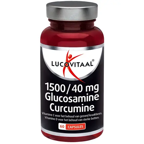 Lucovitaal Glucosamine + Curcumine voor Gewrichten & Botten 60 capsules