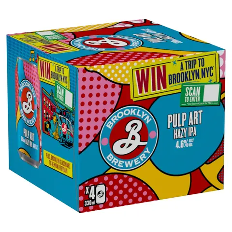 Brooklyn Brewery Pulp Art Hazy Ipa 4 X 330ml
