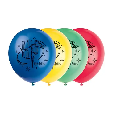 Unique Party Harry Potter Latex Balloons, 30cm, 8 Pack