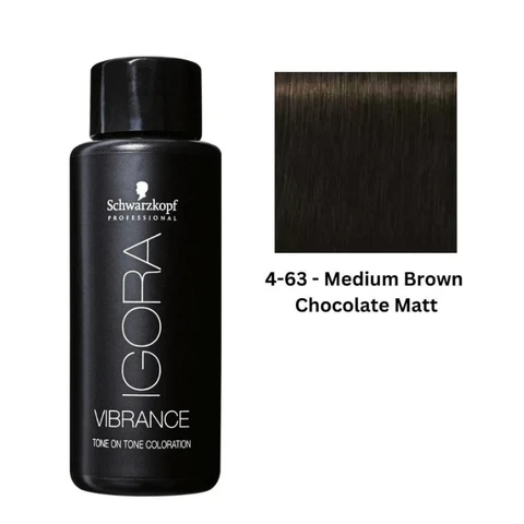 Schwarzkopf IG Vibrance 4-63 Middenbruin Chocolade Mat