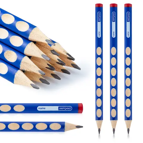 M&G HB Pencils for Kids, 12 Pack Triangular Grip Wooden Graphite Pencils, Pre-Sharpened School Pencils for Writing, Drawing, and Sketching