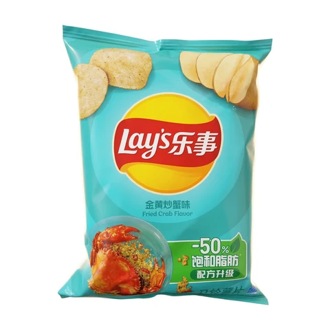 Lay's Potato Chips Fried Crab Flavor Contains sweeteners 70g