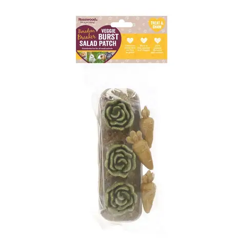 Rosewood Veggie Burst Salad Patch for Small Animals, 7pc