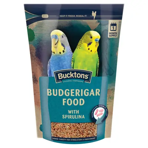 Bucktons Budgerigar Food With Spirulina 500g