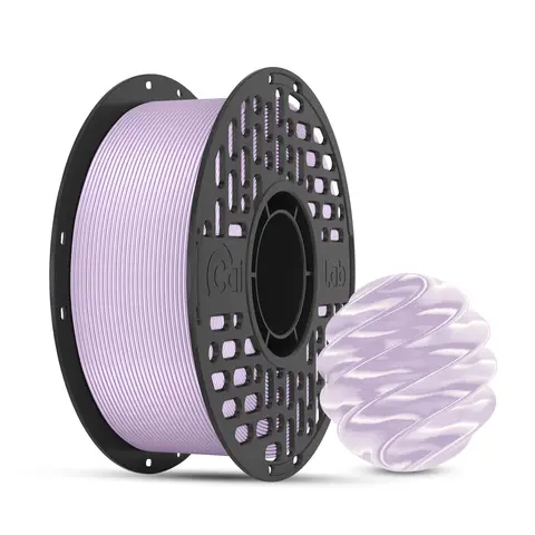 CAILAB PLA Silk 3D Printer Filament, Single Color  - Taro Purple