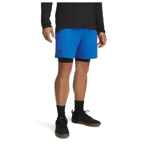 Under Armour Vanish Woven Men's 2-in-1 Shorts - Blue Atlantis