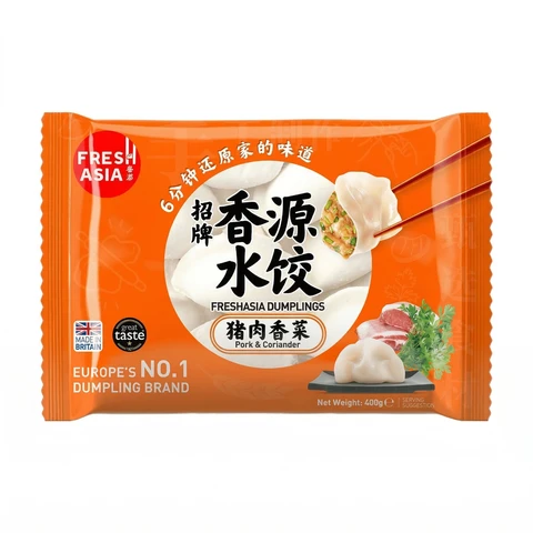 FRESHASIA Raviolis chinois au porc et à la coriandre - 400 g