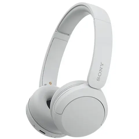 Sony WH-CH520 kabellose Bluetooth-Kopfhörer, On-Ear-Modell, bis zu 50 Stunden Akkulaufzeit mit Schnellladefunktion, weiß