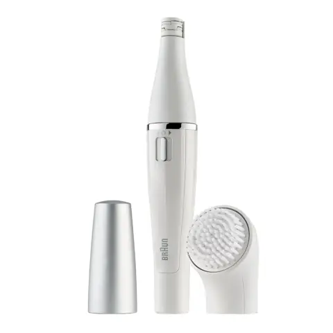 Braun Face 810 Facial Epilator and Facial Cleansing Brush plus Additional Battery