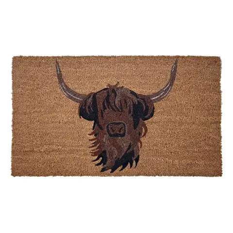 Likewise Doormat Highland Cow Coir 40x70cm