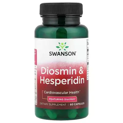 Swanson Diosmin + Hesperidin Circulation Daily Wellness Support Capsules - 60 Capsules