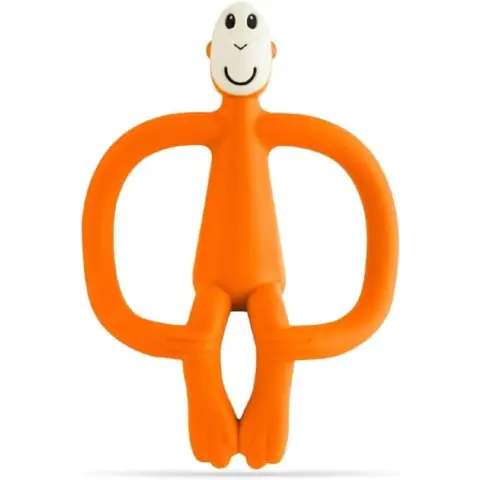Matchstick Monkey Teething Toy Orange