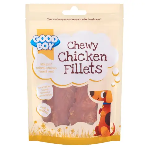 GOOD BOY CHICKEN FILLETS 70G